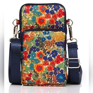 Crossbody Bag Cell Phone Sleeve Concert Venue Bag Adiustable Strap Arm Wrist NWT